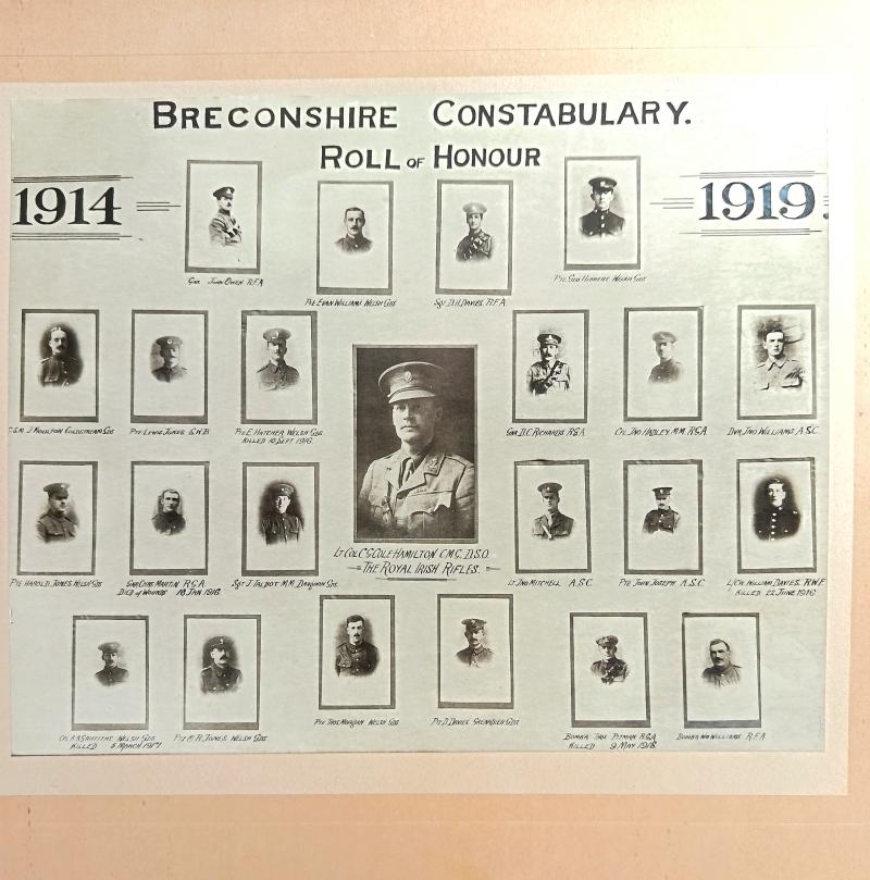 Breconshire Constabulary Roll of Honour Photo.