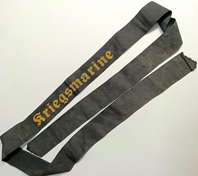 WW2 German Kriegsmarine Cap Tally.