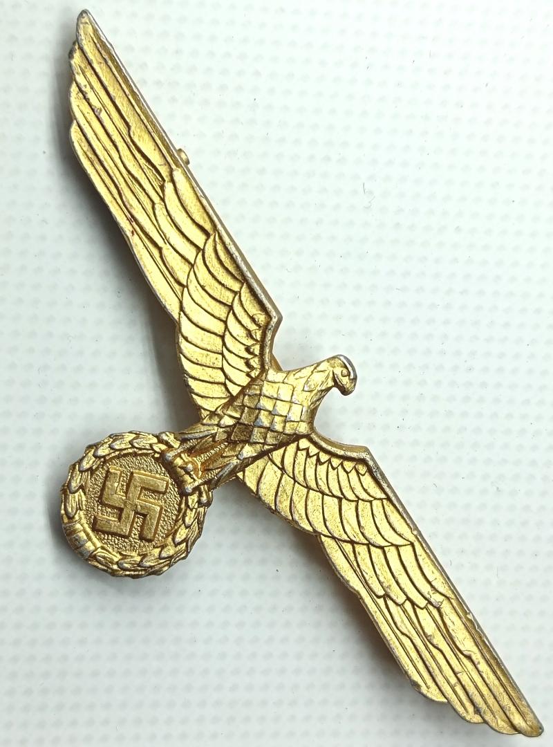 Large Kriegsmarine Uniform Metal Breast Eagle .
