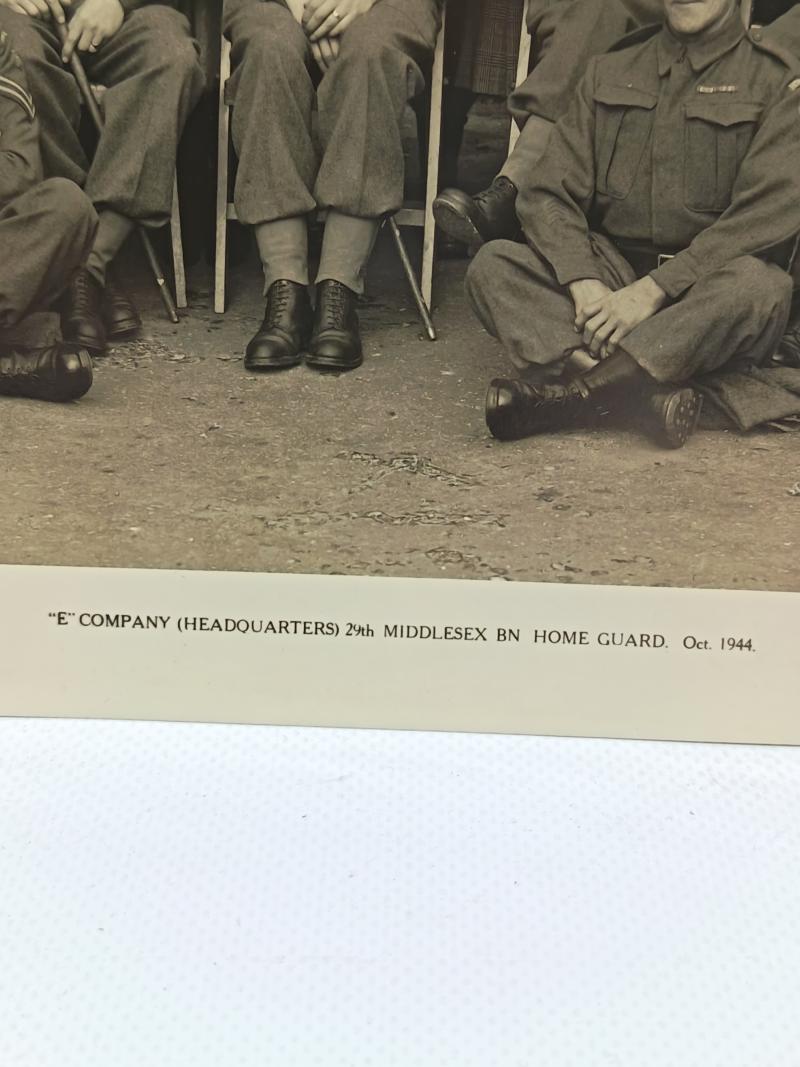 Large WW2 Photograph, 29th Middlesex Home Guard,