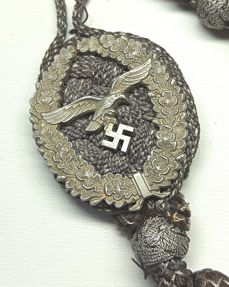 WW2 German Luftwaffe Shooting Award Lanyard.