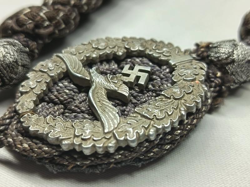 WW2 German Luftwaffe Shooting Award Lanyard.