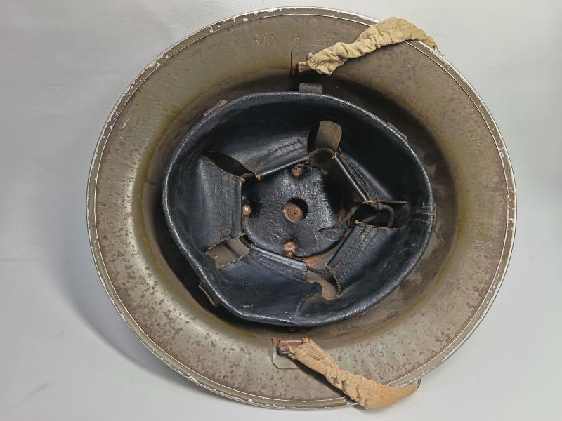 WW2 British NFS MK2 Steel Helmet Number 5, Bradford /West Riding.