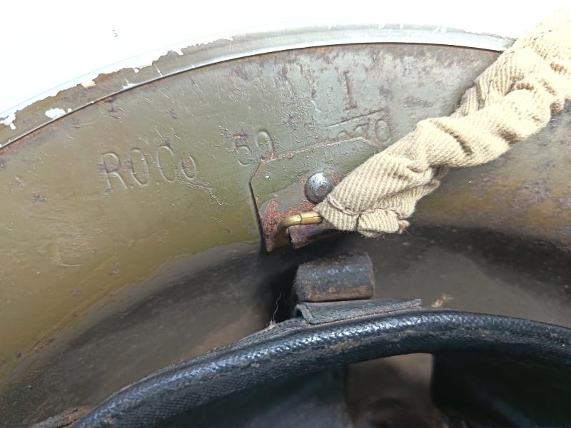 WW2 British NFS MK2 Steel Helmet Number 5, Bradford /West Riding.