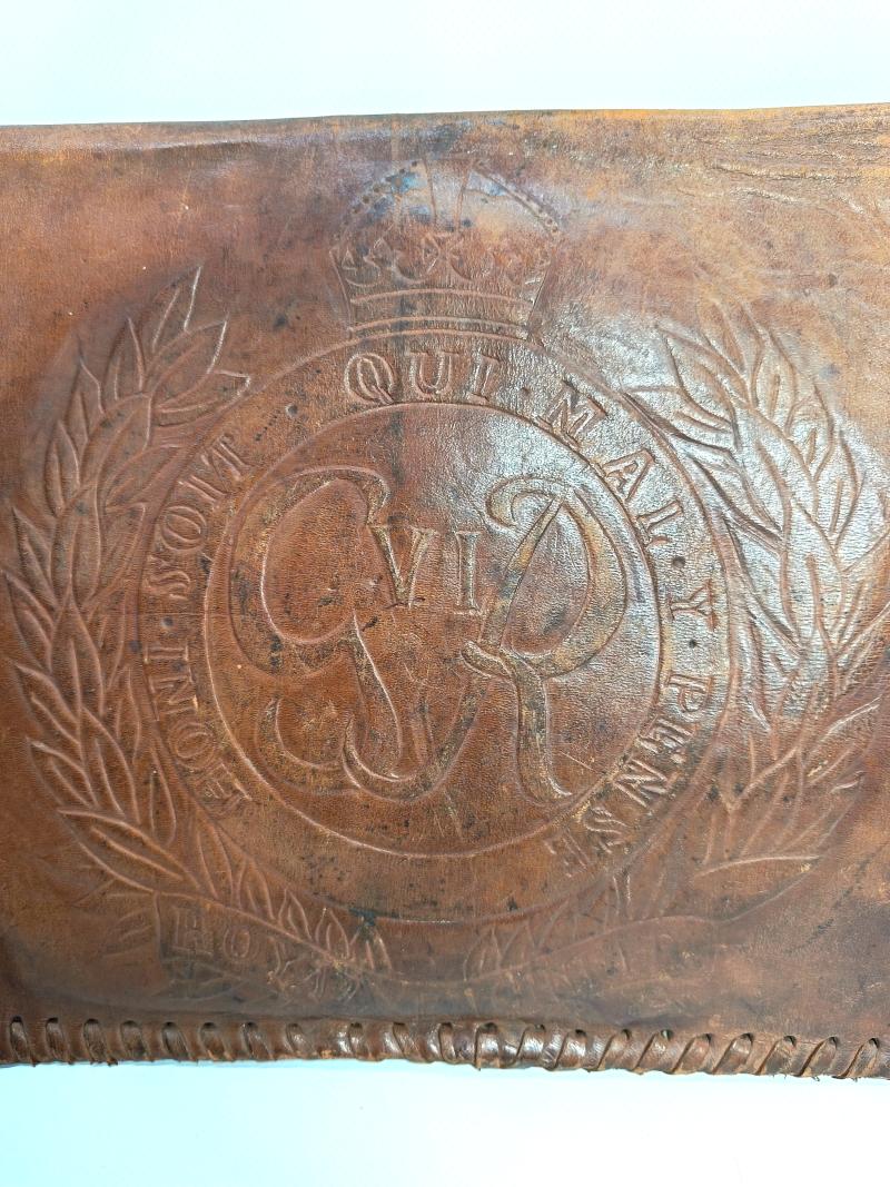 Large British RE Burma/India Souvenir Leather Folder.