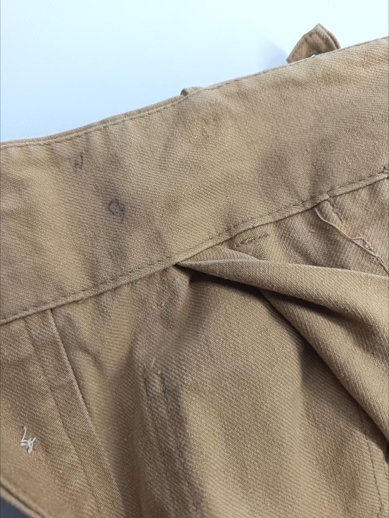 WW2 German Kriegsmarine Tropical Shorts. Bridgend POW Camp Interest.