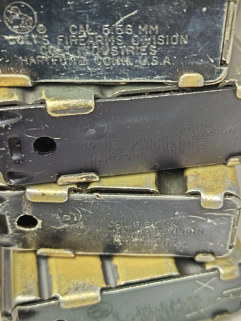 4 X Colt Division, M16/AR15, 30 Round 5.62 Magazines.
