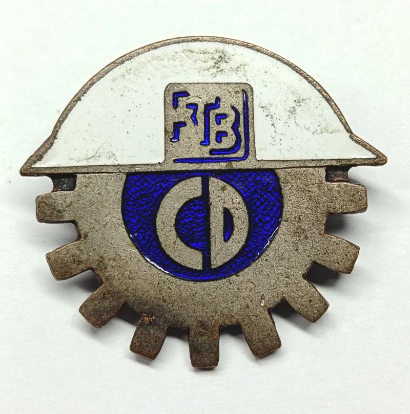 South Wales Richard Thomas and Baldwin Steelwork Civil Defense Enamel Badge.