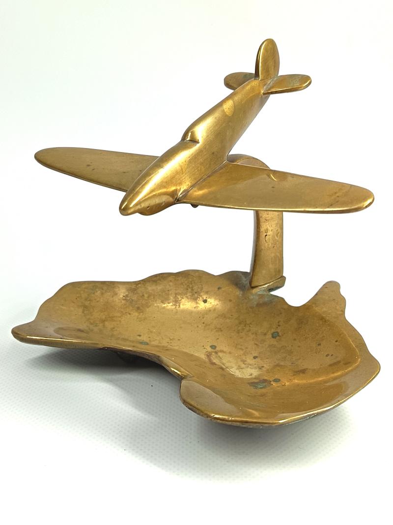 WW2 Australian Spitfire Souvenir Pin Tray.