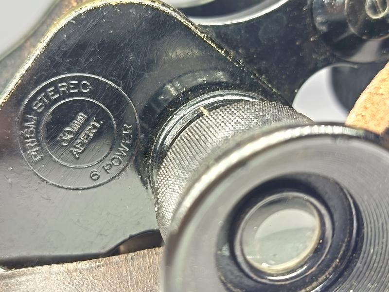 WW2 U. S. Army Signal Corps, 6 Power, Bausch & Lomb Binoculars.