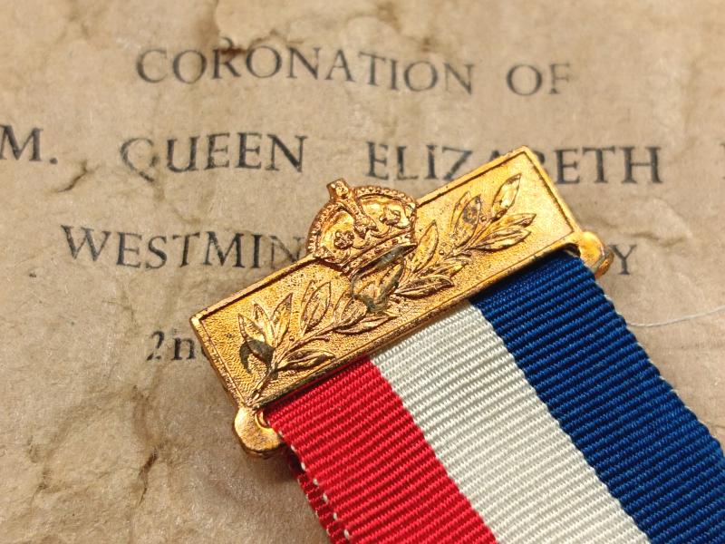 Elizabeth II Coronation Commemorative Medal and Paper Packet of issue.