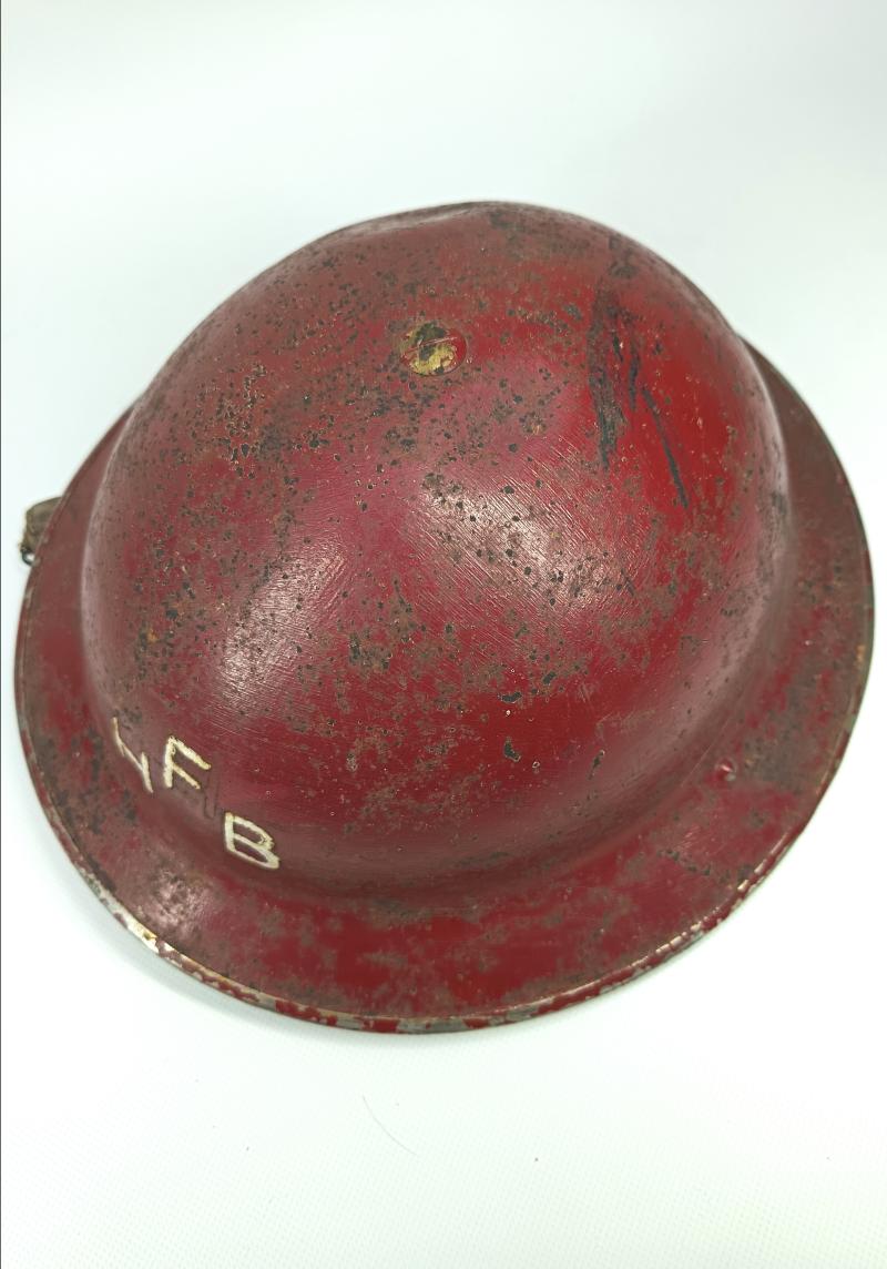 Early British Fire Brigade MK2 Helmet.