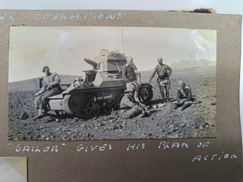 British 1936 Khaisora Operation Light Tank Corps Photo Album.