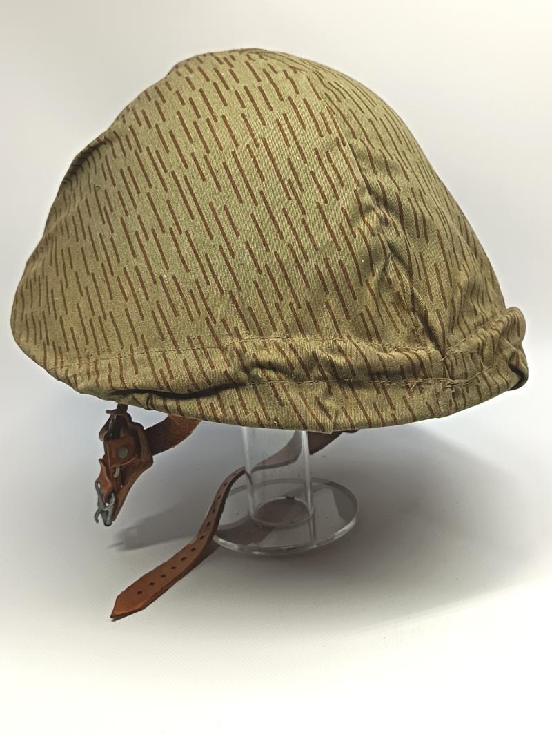 East German M56/66 Steel Helmet and Strictarn Cover.
