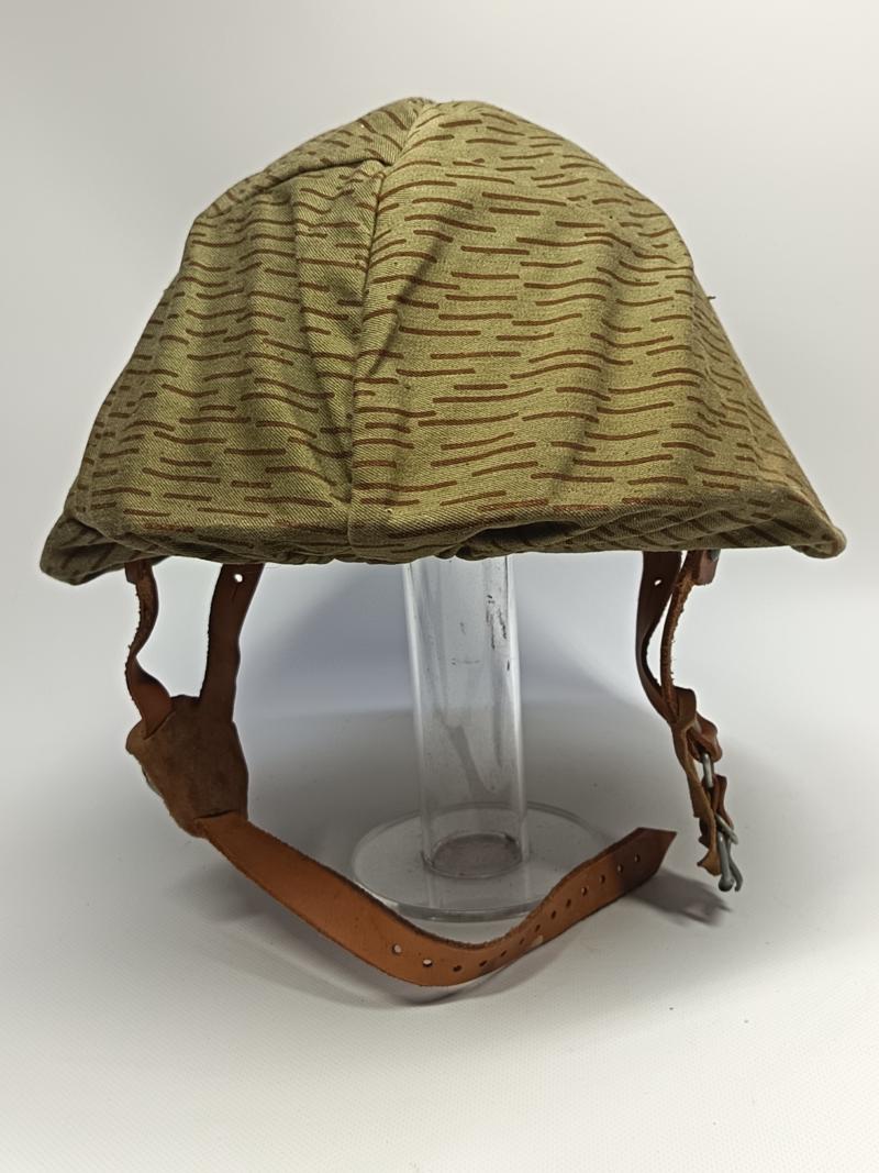 East German M56/66 Steel Helmet and Strictarn Cover.