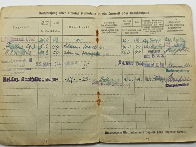 WW2 Luftwaffe Soldbuch. Nachr. Reg. 54. 1939/45.