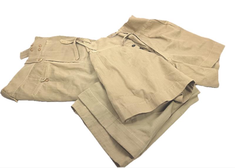 WW2 British KD Trousers and Shorts.