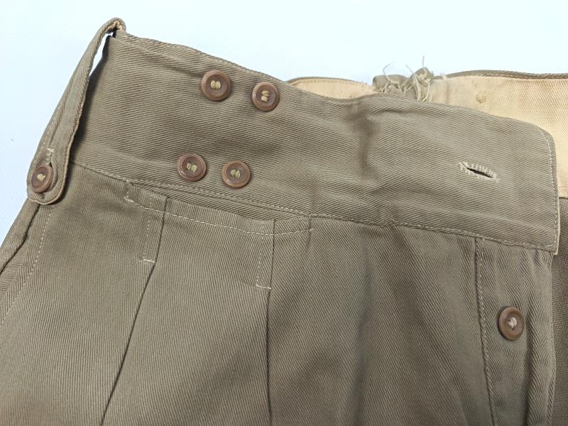 WW2 British KD Trousers and Shorts.