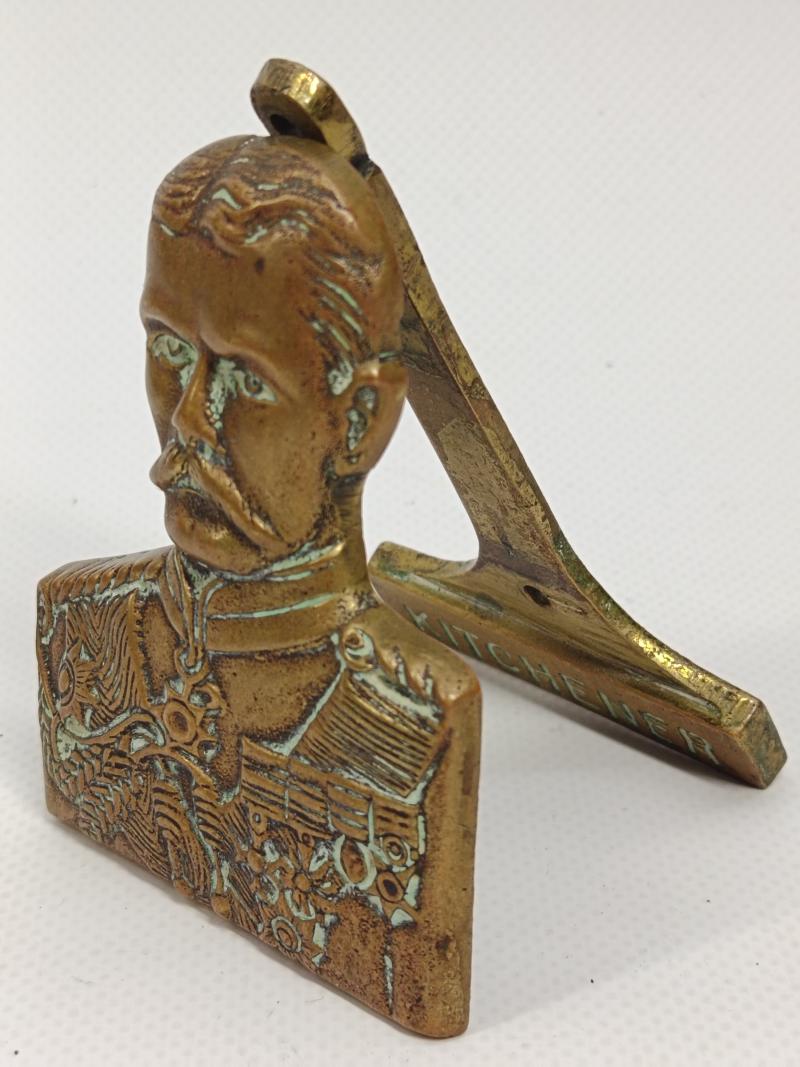 WW1 Field Marshall Kitchener Brass Door Knocker.