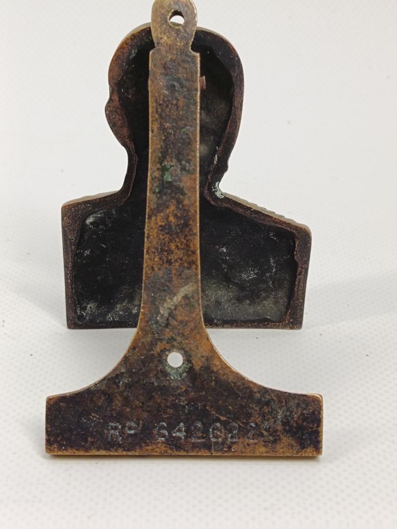 WW1 Field Marshall Kitchener Brass Door Knocker.