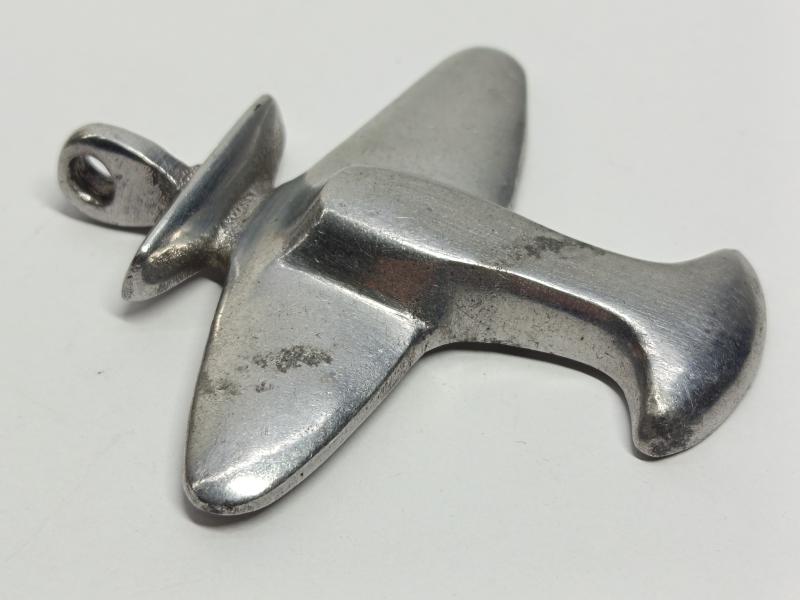 Large Spitfire Fund Type Pendant. Aircraft Aluminium.