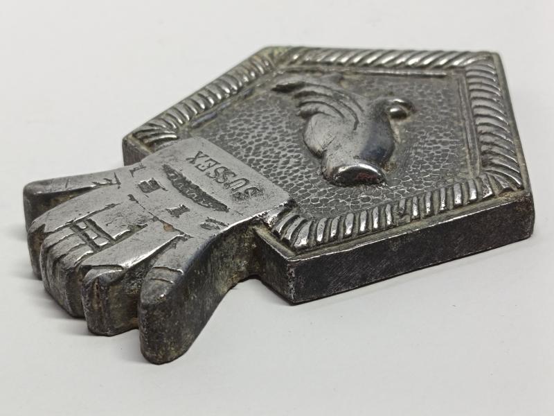 WW2 HMS Sussex Souvenir Ships Badge.