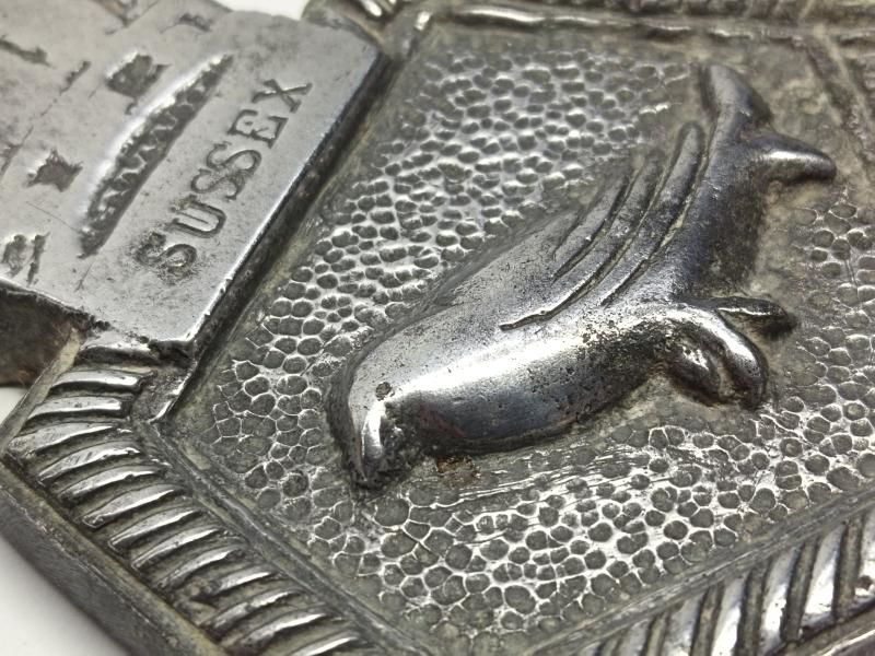 WW2 HMS Sussex Souvenir Ships Badge.