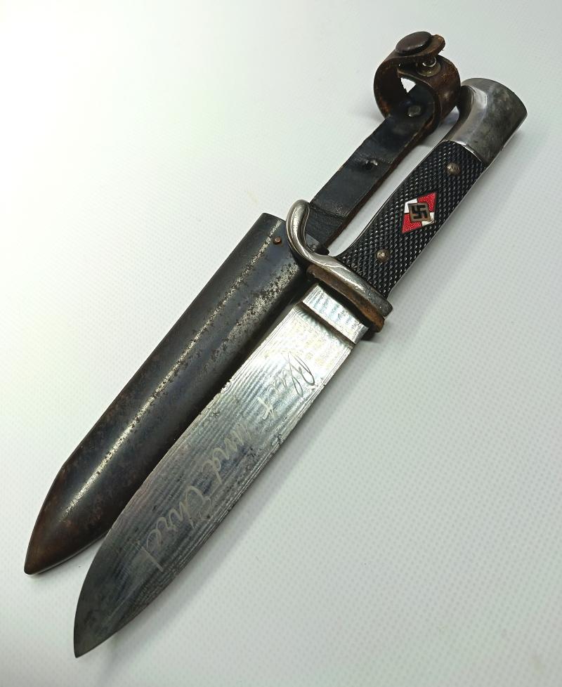 NAPOLA Dedicated Hitler Youth Knife, PLON. HJ Fahrtenmesser. NO PAYPAL PAYMENTS!!