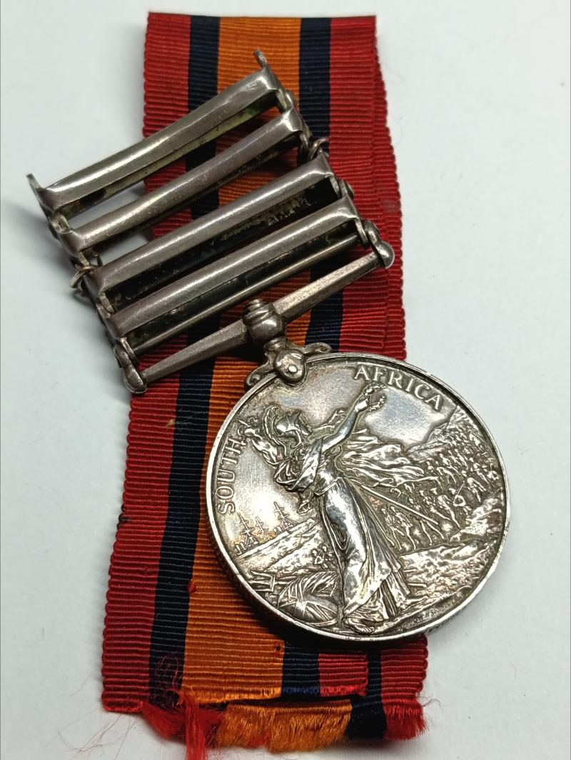 Victorian Queens South Africa Medal. 70th Company, Sharpshooter, Imperial Yeomanry. Cardiff?