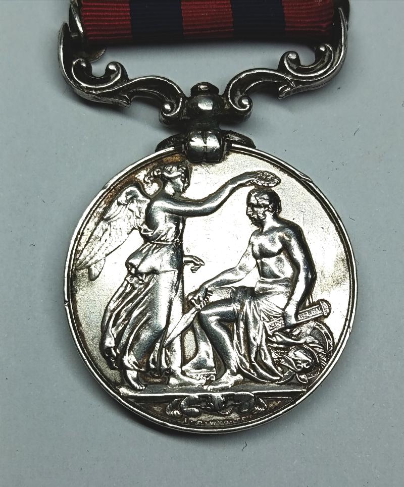 Victorian IGS medal with 3 Clasps including Hazara 1891. Cardiff?