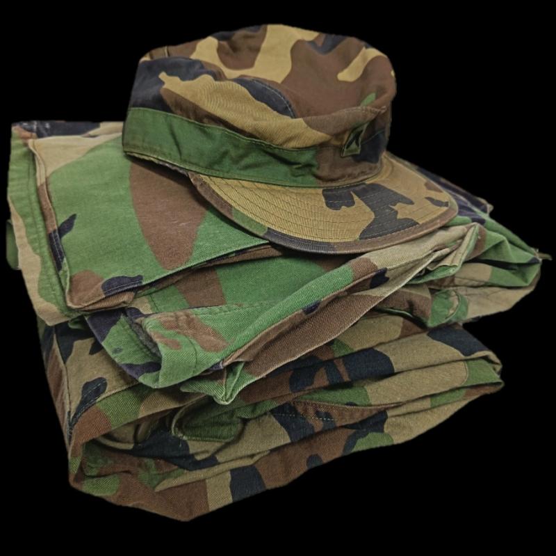 Vintage U.S. 101st Airborne BDU Woodland Uniform set.