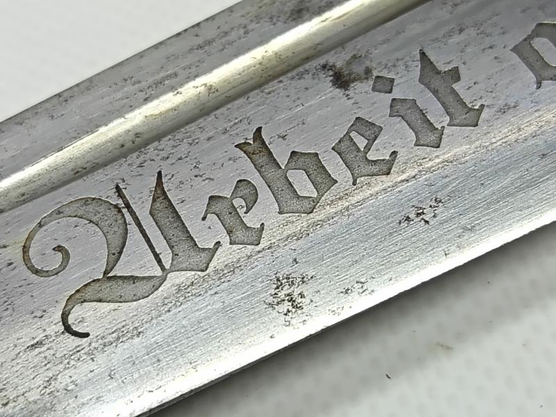 WW2 German Enlisted Man's Personalised RAD Hewer. Eickhorn.