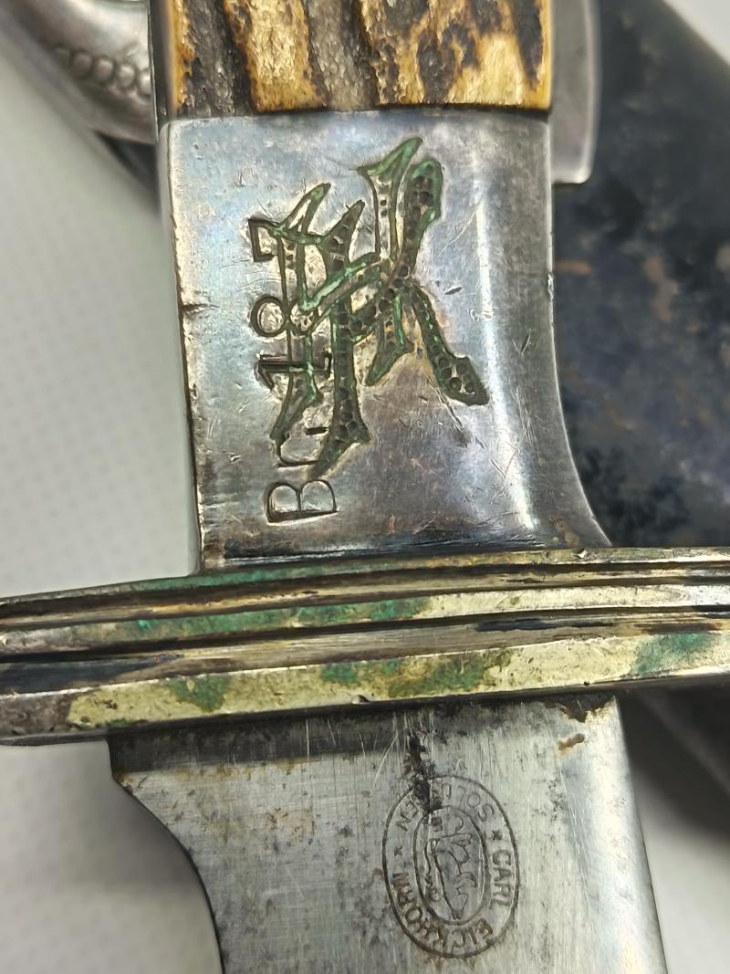 WW2 German Enlisted Man's Personalised RAD Hewer. Eickhorn.