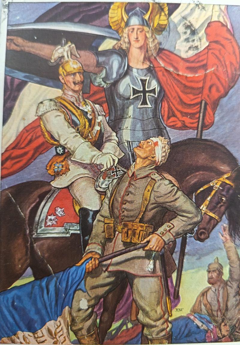 WW1 German Postcard. The Iron Cross.