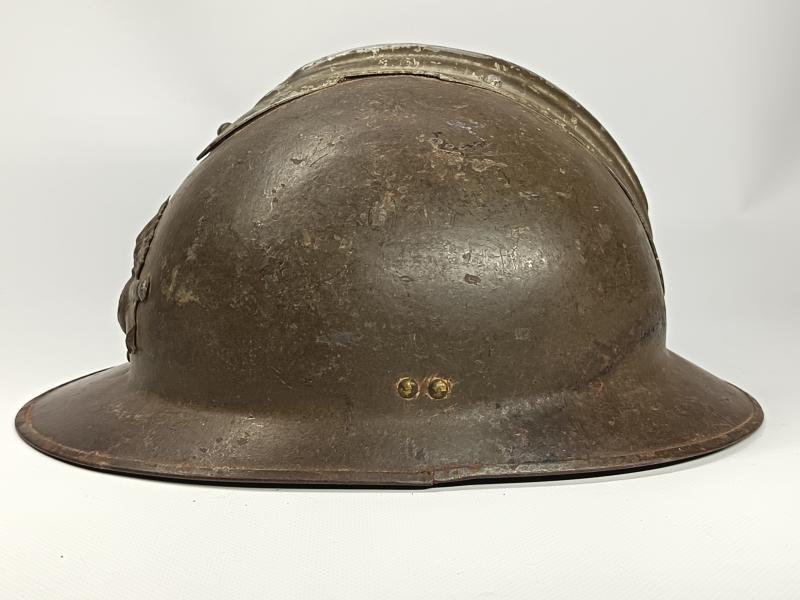WW2 French Artillery M26 Adrian Helmet. Battle of France.