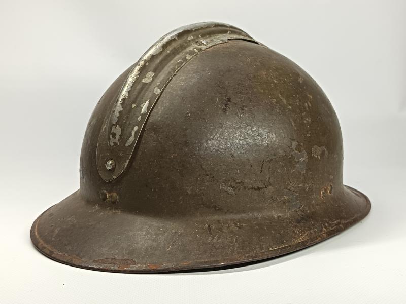 WW2 French Artillery M26 Adrian Helmet. Battle of France.