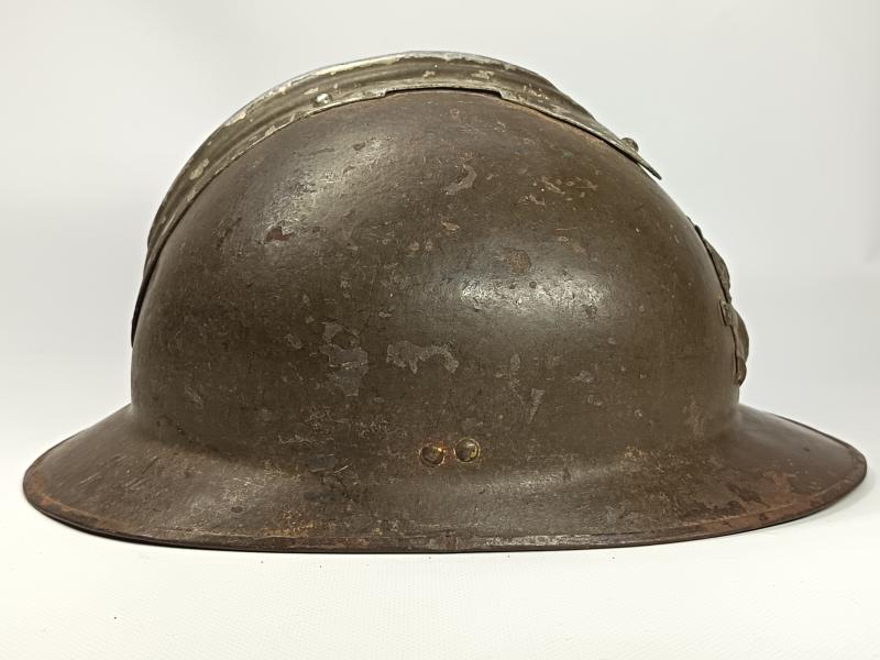 WW2 French Artillery M26 Adrian Helmet. Battle of France.