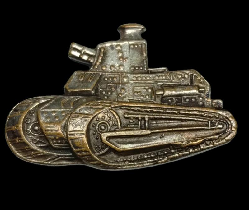 WW2 French Renault FT-17 Tank Badge.